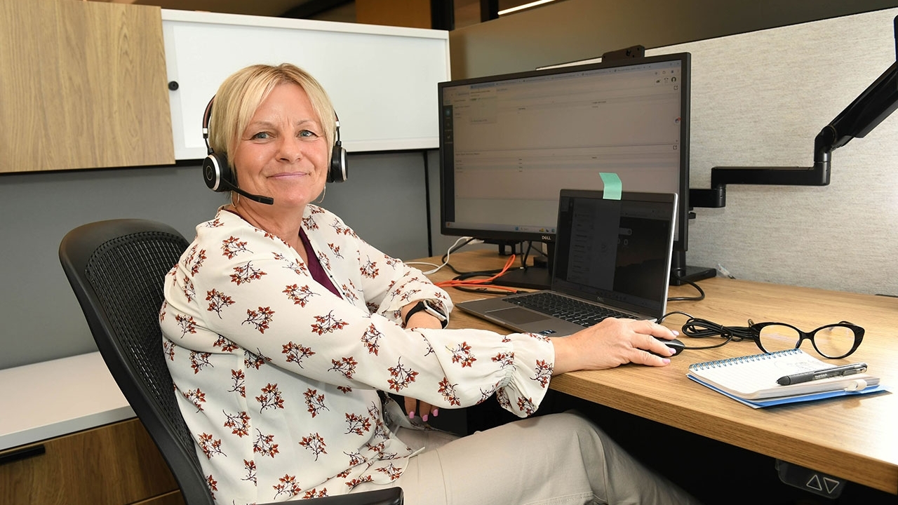 APHIS customer service rep sitting at their desk
