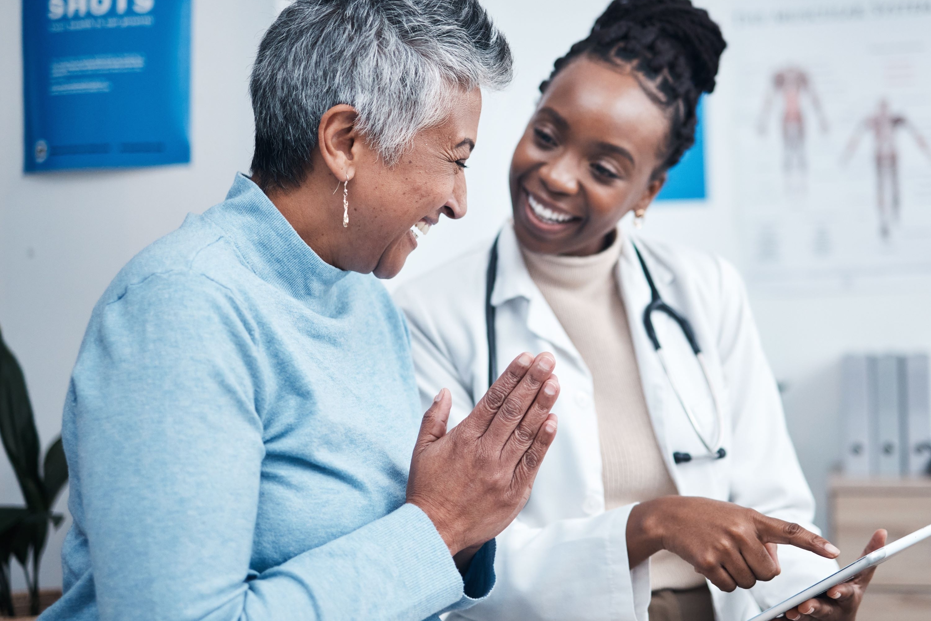 doctor talking with a patient