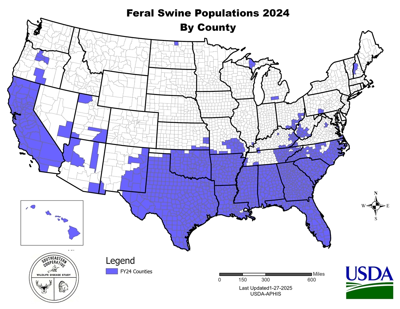 Feral Swine Populations 2024 By Country Feral Swine Populations 2024 By Country Map