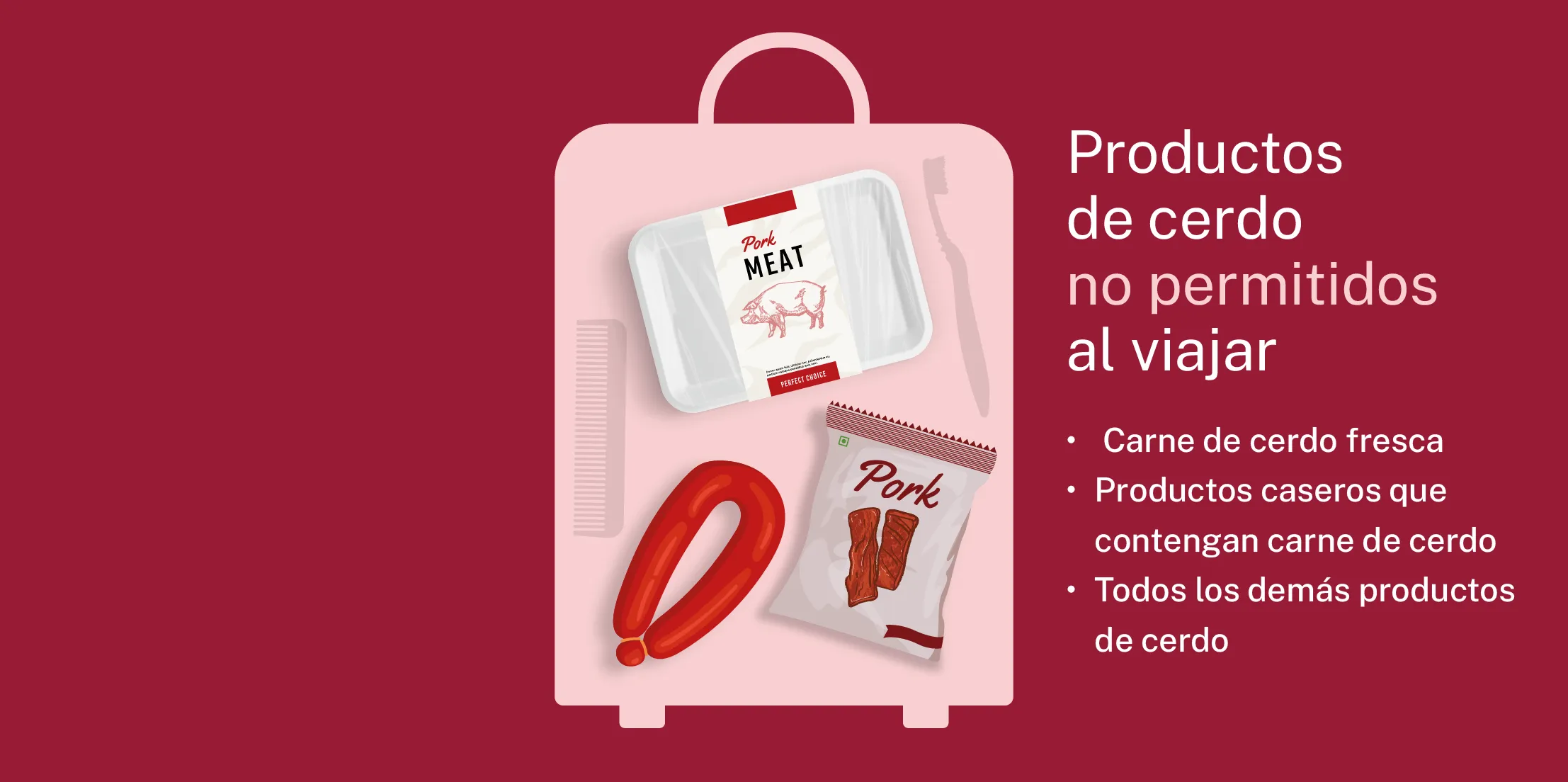 graphic showing examples of generally prohibited products